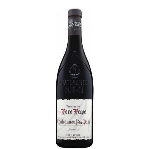 A bottle of Mayard Pere Pape, available at our Provincetown wine store, Perry's.