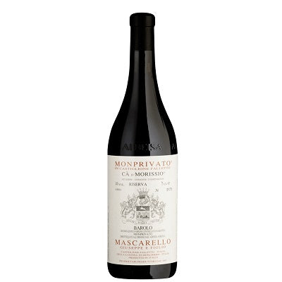 A bottle of Morrisio Barolo, available at our Provincetown wine store, Perry's