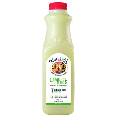A bottle of Natalie’s Lime Juice, available at our Provincetown liquor store, Perry's.