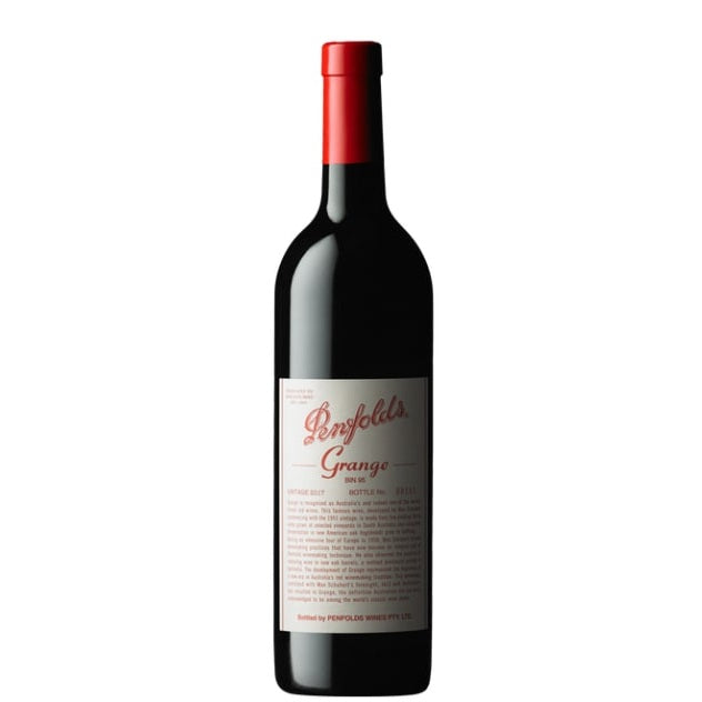 A bottle of Penfolds Grange, available at our Provincetown wine store, Perry's.