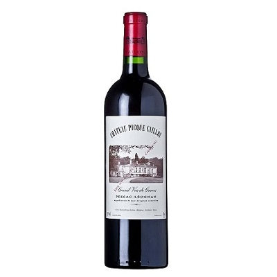 Bottle of  Pique Caillou Red Pessac Leognan from Bordeaux. Available at our wine store.