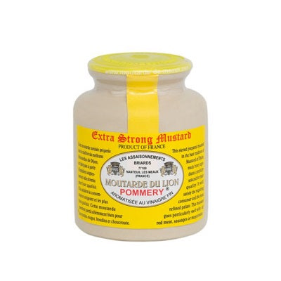 A jar of extra strong Dijon mustard, available at our Provincetown liquor store, Perry's.
