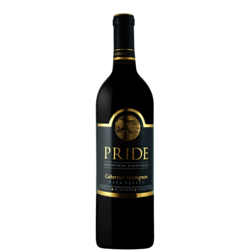 A bottle of Pride Cabernet Sauvignon, available at our Provincetown wine store, Perry's.