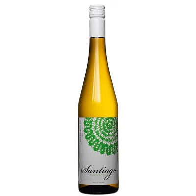 A bottle of Santiago Vinho Verde, available at our Provincetown wine store, Perry's.