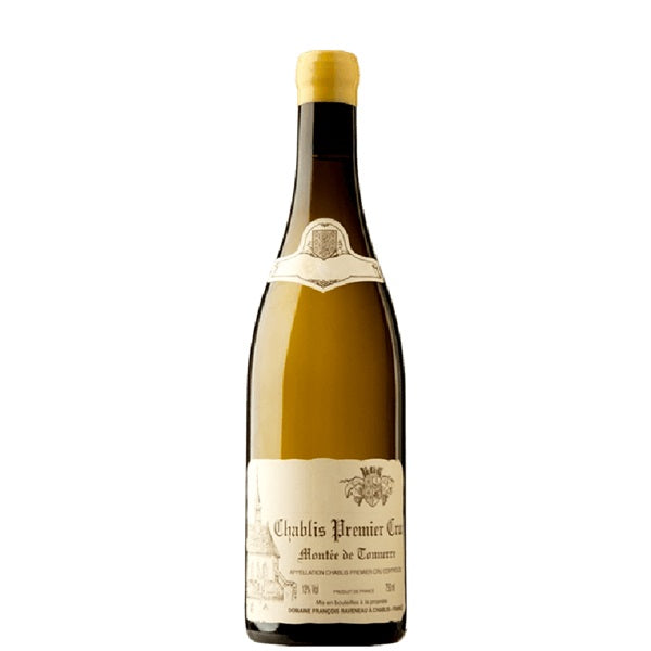 A bottle of Raveneau Montee de Tonnerre Chablis, available at our Provincetown wine store, Perry's