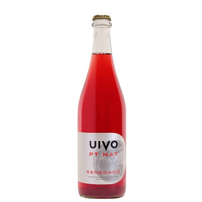 A bottle of Uivo Pet Nat, available at our Provincetown wine strore, Perry's