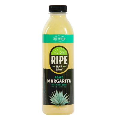 A bottle of Ripe Margarita mix, available at our Provincetown liquor store, Perry's.