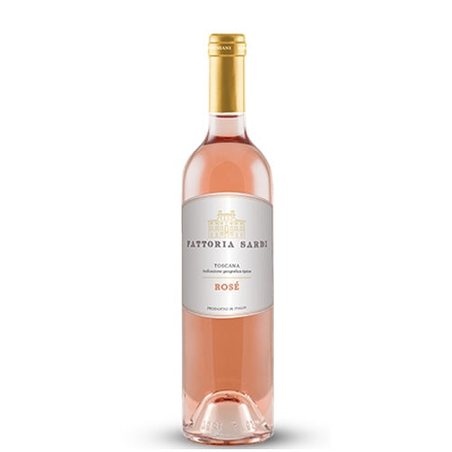 A bottle of Fattoria Sardi Rose, available at our Provincetown wine store, Perry's
