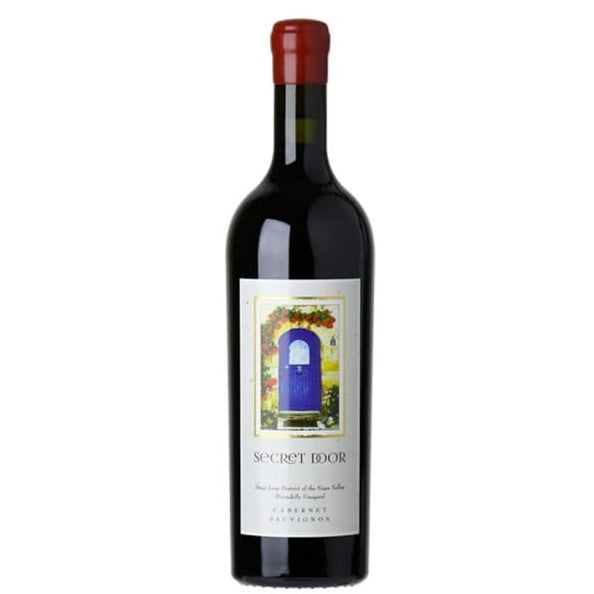 A bottle of the Secret Door Cabernet Sauvignon, available at our Provincetown wine store, Perry's.