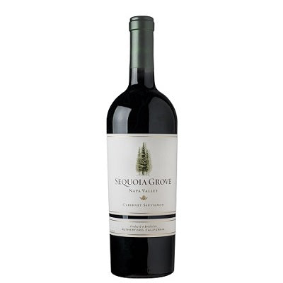 A bottle of Sequoia Grove Cabernet Sauvignon, available at our Provincetown wine store, Perry's.