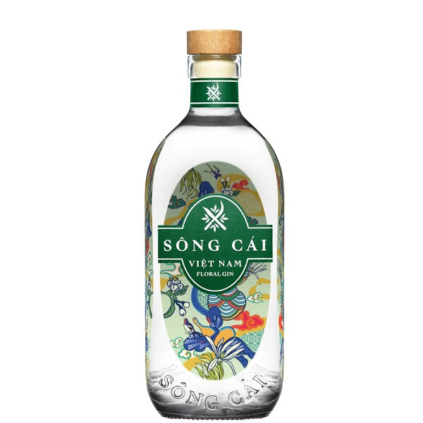 A bottle of Song Cai Floral Gin, available at our Provincetown liquor store, Perry's.