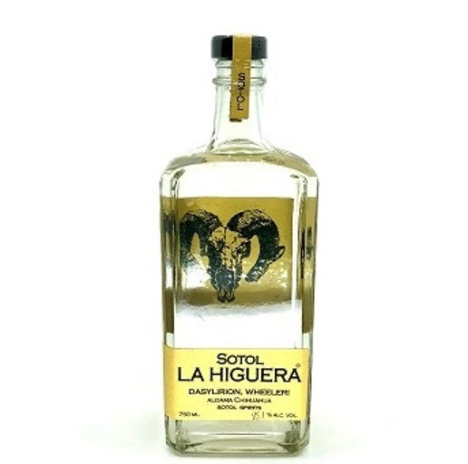 A bottle of La Higuera Sotol, available at our Provincetown liquor store, Perry's.