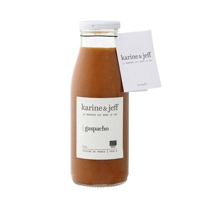 A bottle of Gazpacho, available at our Provincetown liquor store, Perry's.