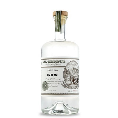 A bottle of St. George Terroir Gin, available at our Provincetown wine store, Perry's.