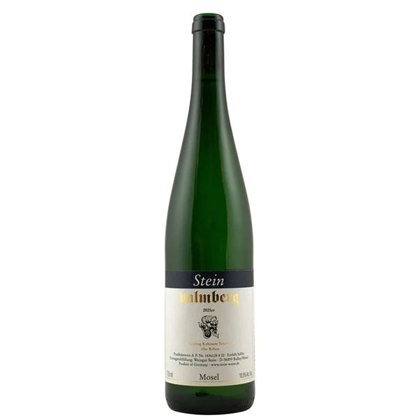 A bottle of Stein Palmberg Riesling, available at our Provincetown wine store, Perry's