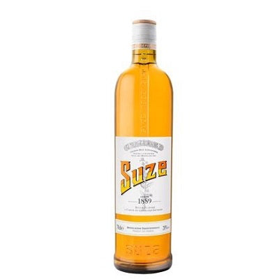 A bottle of Suze, available at our Provincetown liquor store, Perry's.