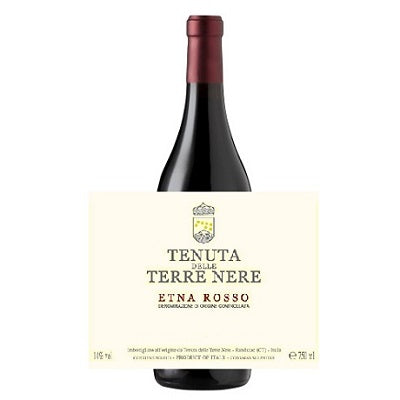 A bottle of Terre Nere Etna Rosso, available at our Provincetown wine store, Perry's.