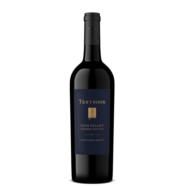 A bottle of Textbook Cabernet, available at our Provincetown wine store, Perry's.