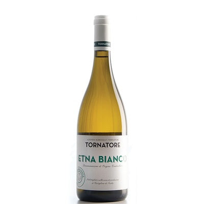 A bottle of Etna Bianco, available at our Provincetown wine store, Perry's.