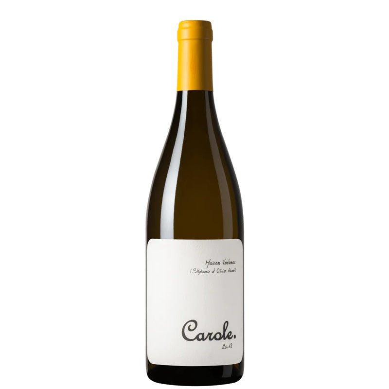 A bottle of Carole Chardonnay, available at our Provincetown wine store, Perry's.