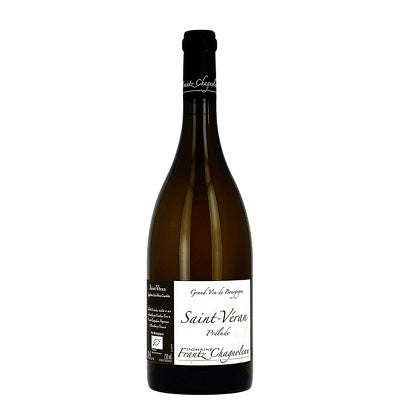 A bottle of St Veran Chardonnay, available at our Provincetown wine store, Perry's