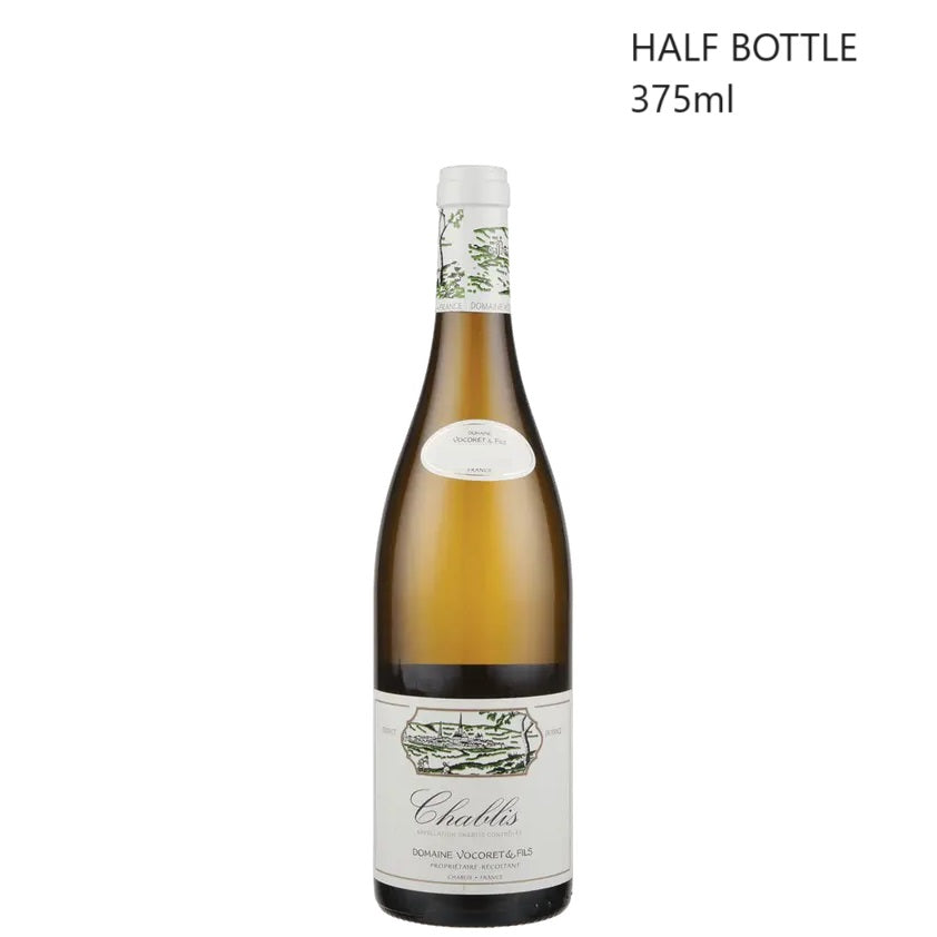 A half bottle of Vocoret Chablis, available at our Provincetown wine store, Perry's
