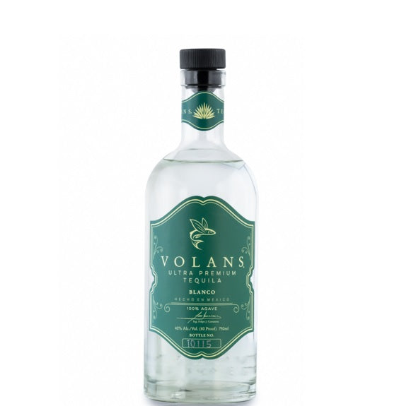 A bottle of Volans Blanco Tequila, available at our Provincetown liquor store, Perry's.