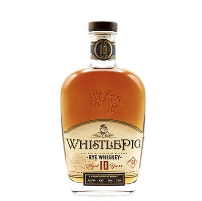 A bottle of Whistlepig 10 year rye, available at our Provincetown liquor store, Perry's.