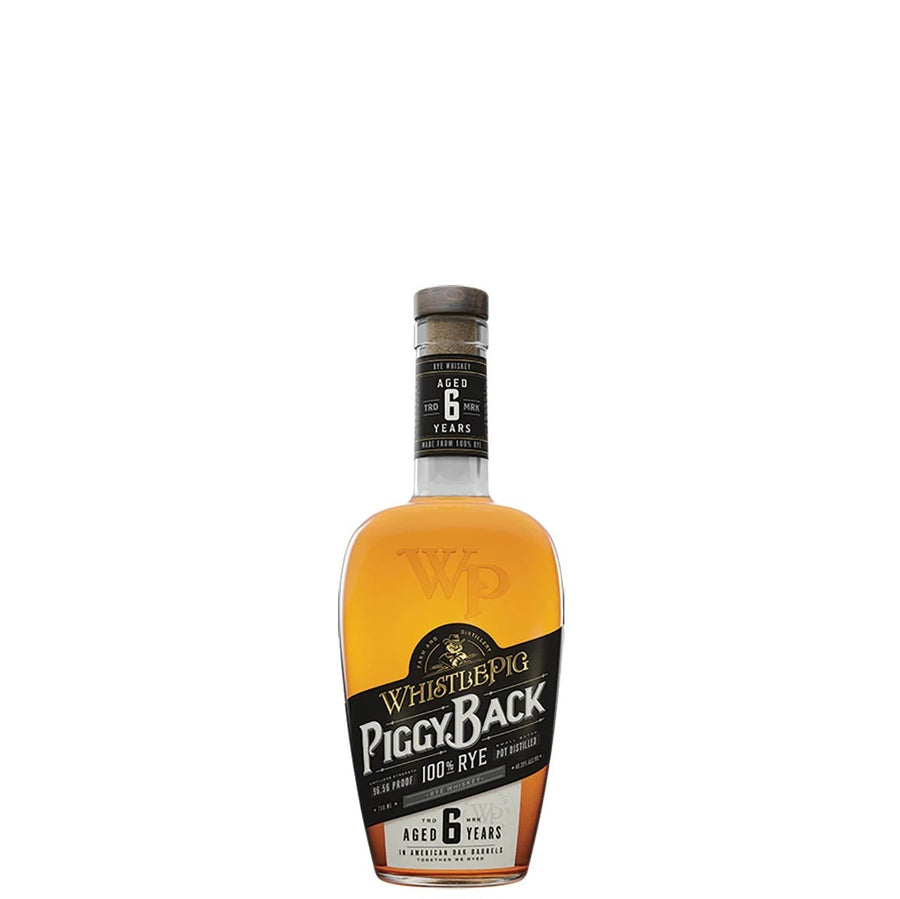 A bottle of Whistlepig Piggy Back Rye, available at our Provincetown liquor store, Perry's.