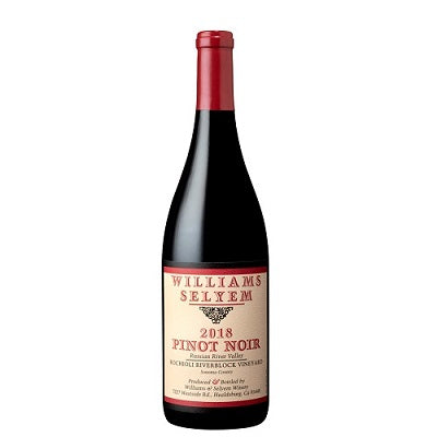 A bottle of Williams Selyem Pinot Noir, available at our Provincetown wine store, Perry's.