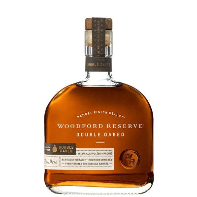 A bottle of Woodford Reserve Double Oaked, available at our Provincetown liquor store, Perry's.