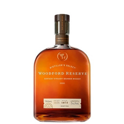 A bottle of Woodford Reserve Bourbon, available at our Provincetown liquor store, Perry's.