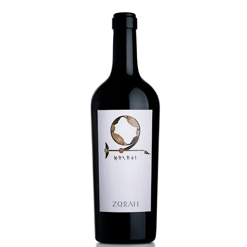 A bottle of Zorah red wine, available at our Provincetown wine store, Perry's.