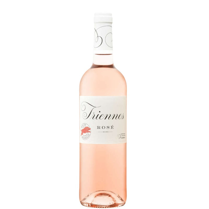A bottle of Triennes Rose, available at our Provincetown wine store, Perry's