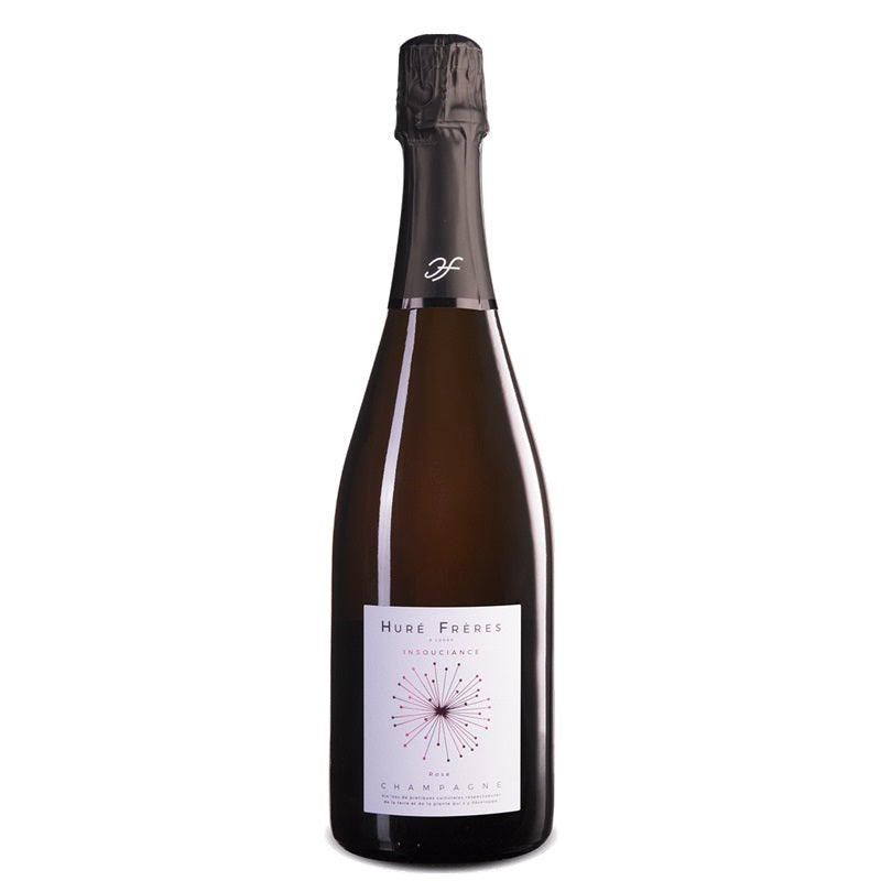 A bottle of Hure Freres champagne, available at our Provincetown wine store, Perry's.