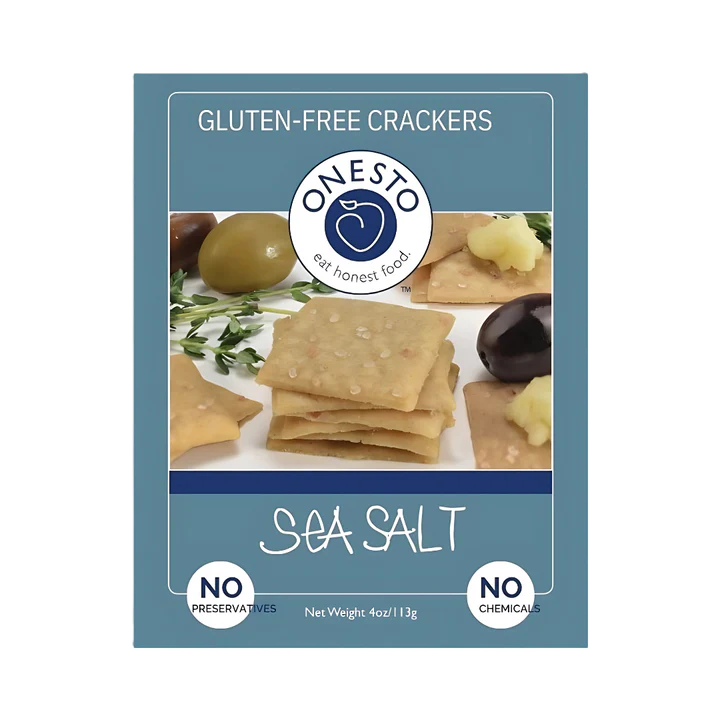 Onesto - "Sea Salt" Gluten Free Crackers