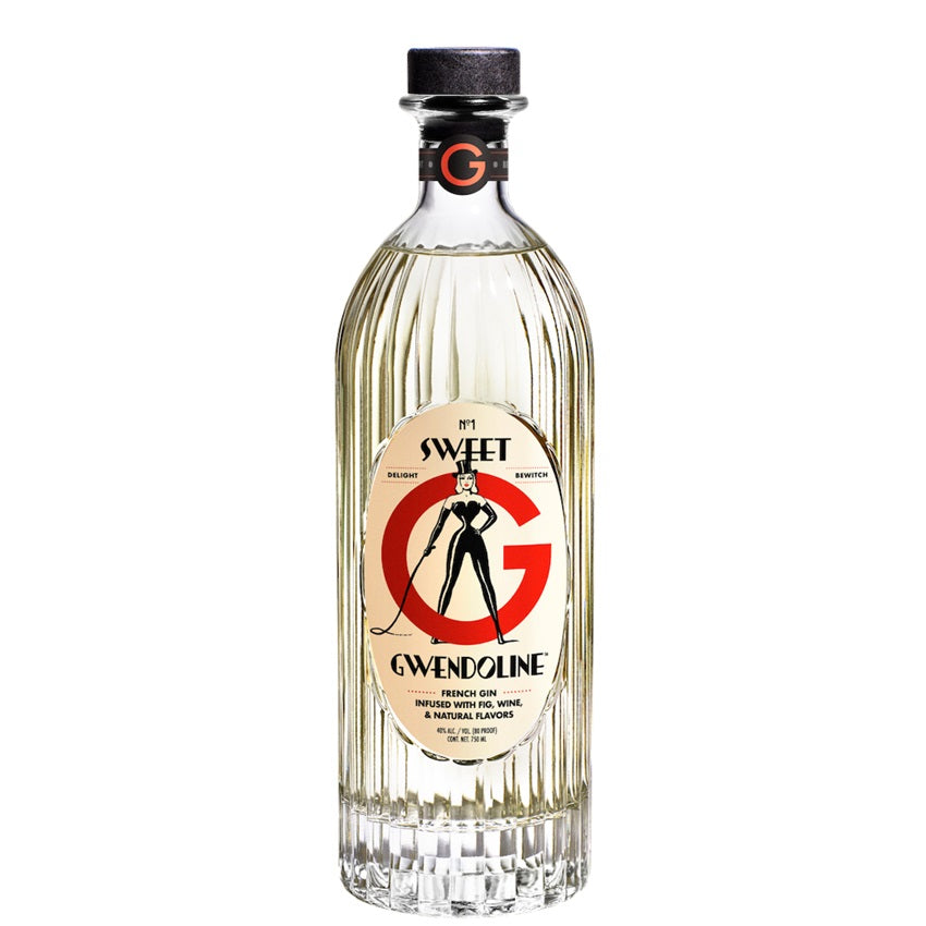 A bottle of Sweet Gwendoline French Gin, available from our Provincetown liquor store, Perry's.